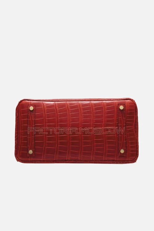 Hermes Birkin 30 Shiny Sanguine Porosus Crocodile GHW