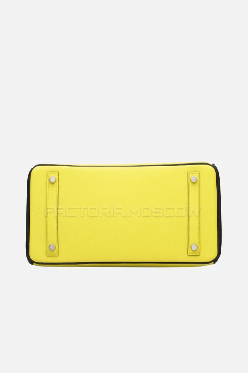 Hermes Birkin 30 Lime/Black Epsom PHW