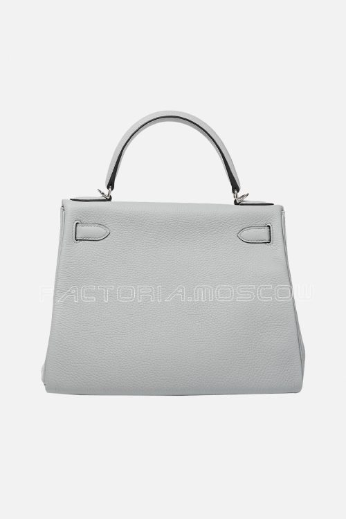 Hermès Kelly Retourne 28 Togo Colour Bleu Pale PHW
