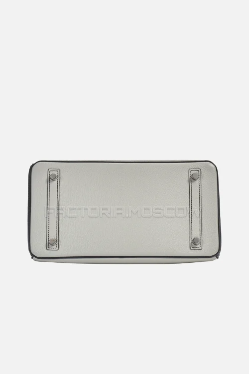 Hermes Birkin 30 Gris Mouette/Black Chevre PHW