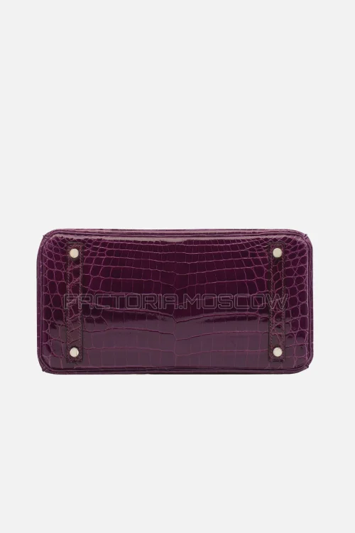 Hermes Birkin 30 Shiny Amethyste Niloticus Crocodile PHW