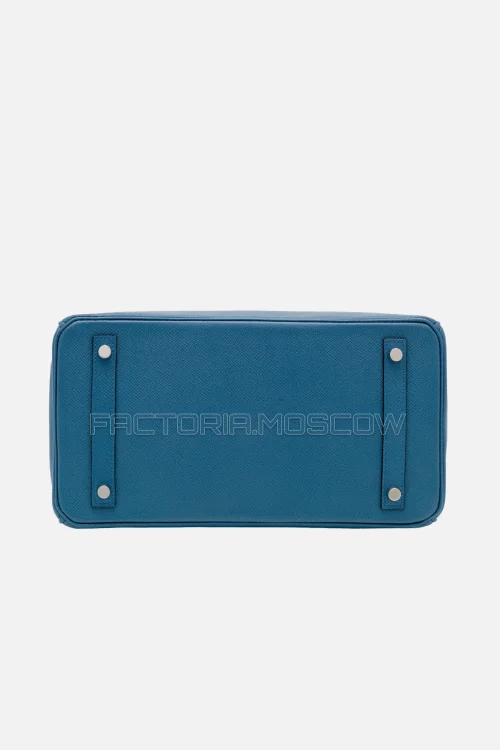 Hermes Birkin 30 Bleu Agate Epsom PHW