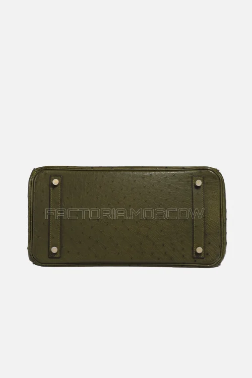 Hermes Birkin 30 Vert Olive Ostrich GHW