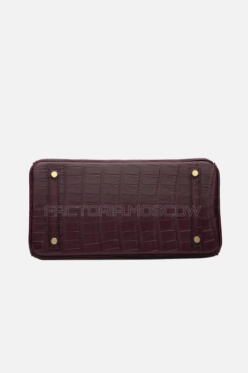 Hermes Birkin 30 Matte Bordeaux Alligator GHW