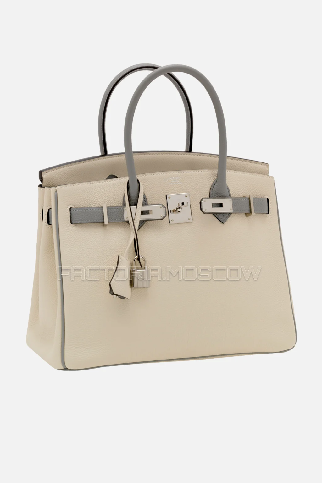 Hermes Birkin 30 Craie/Gris Perle Togo PHW