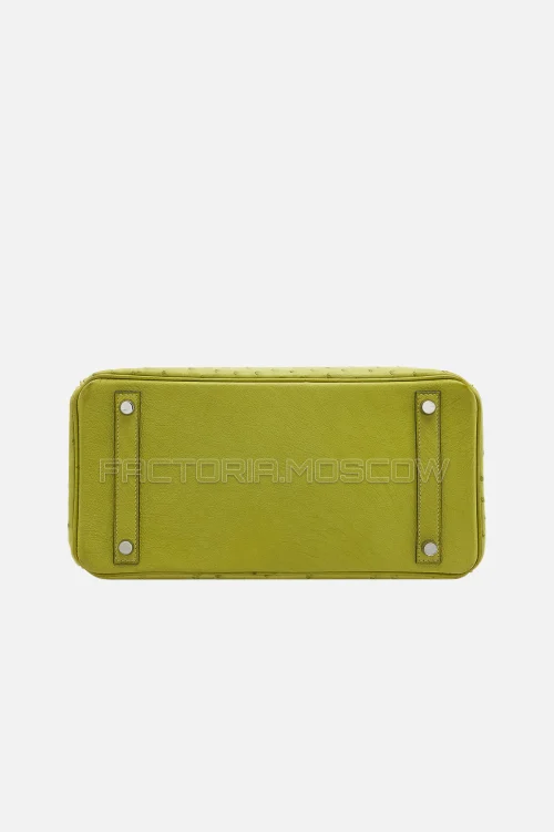 Hermes Birkin 30 Vert Anis Ostrich PHW