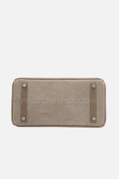 Hermes Birkin 30 Étoupe Swift/Gris Caillou Veau Doblis Grizzly PHW