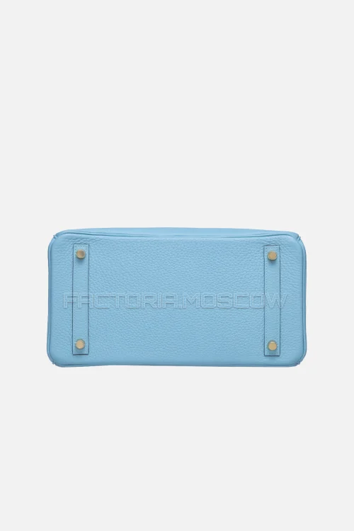 Hermes Birkin 30 Bleu Atoll Clemence GHW