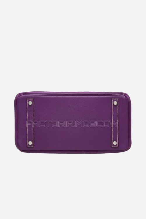 Hermes Birkin 30 Violet/Havane Chevre PHW