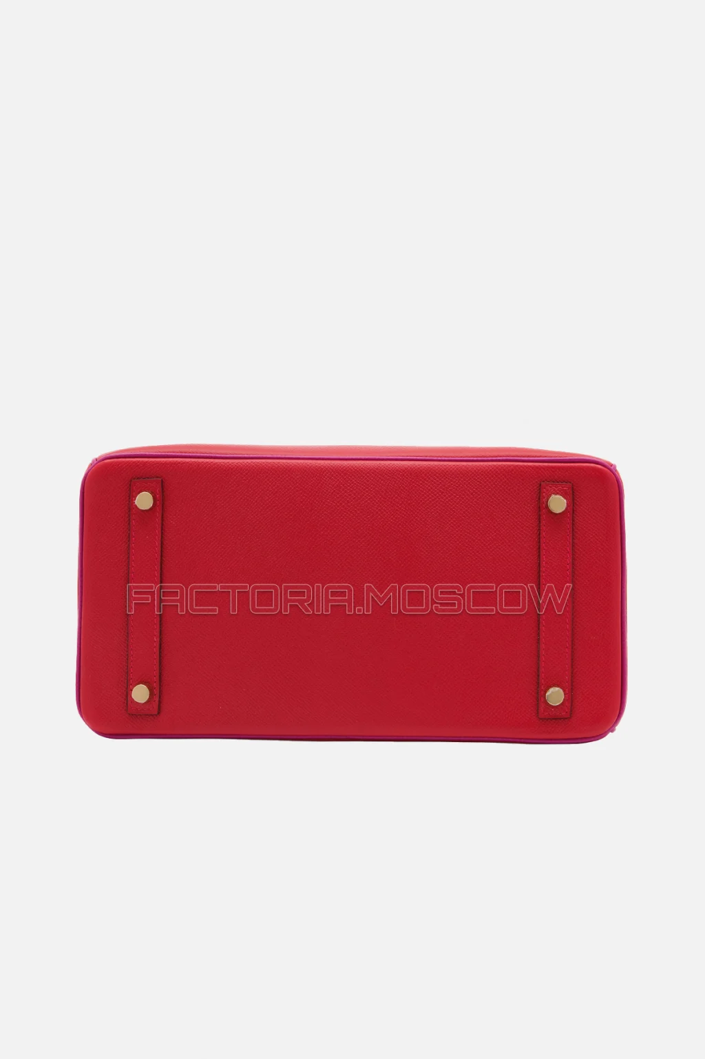 Hermes Birkin 30 Rouge Casaque/Rose Pourpre Epsom Permabrass