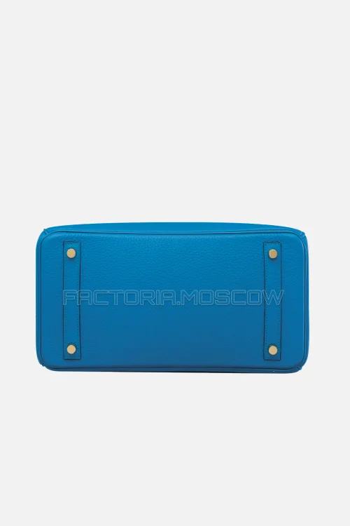 Hermes Birkin 30 Bleu Zanzibar Clemence GHW