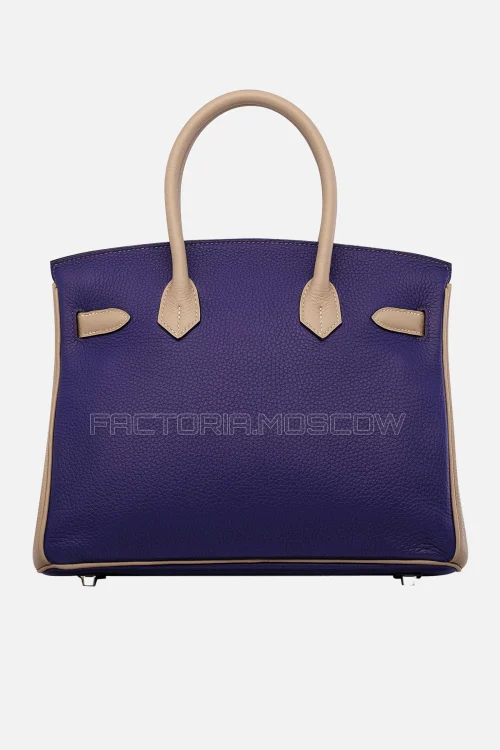 Hermes Birkin 30 Iris/Argile Clemence PHW