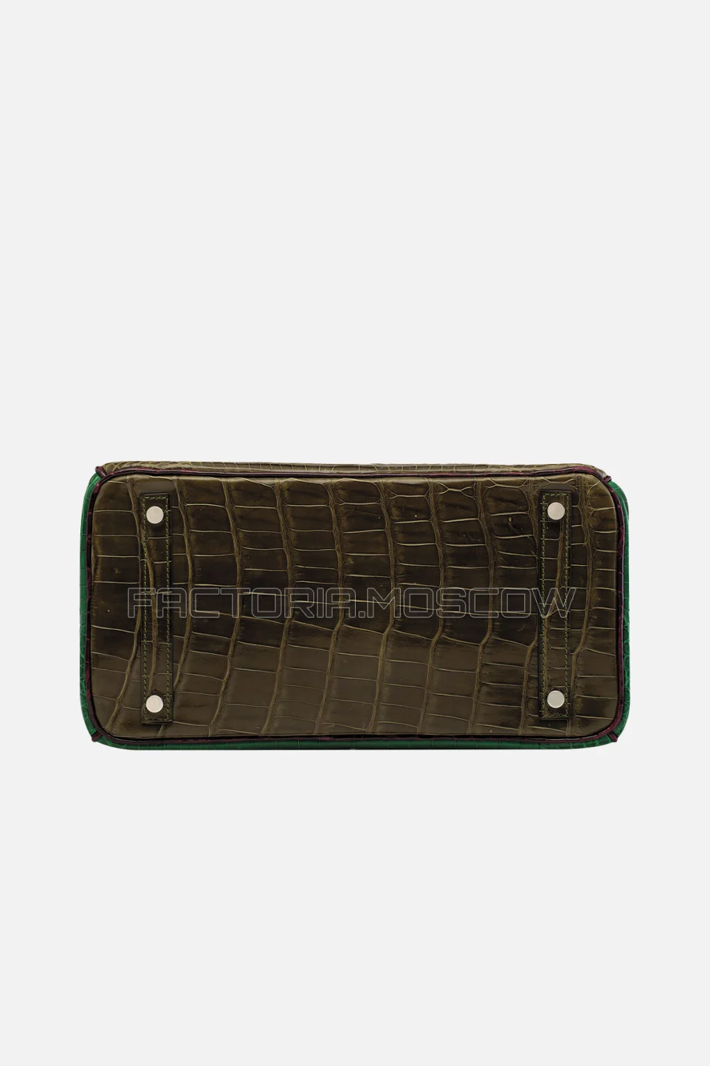 Hermes Birkin 30 Shiny Vert Veronese, Vert Emeraude, Bordeaux Porosus Crocodile PHW