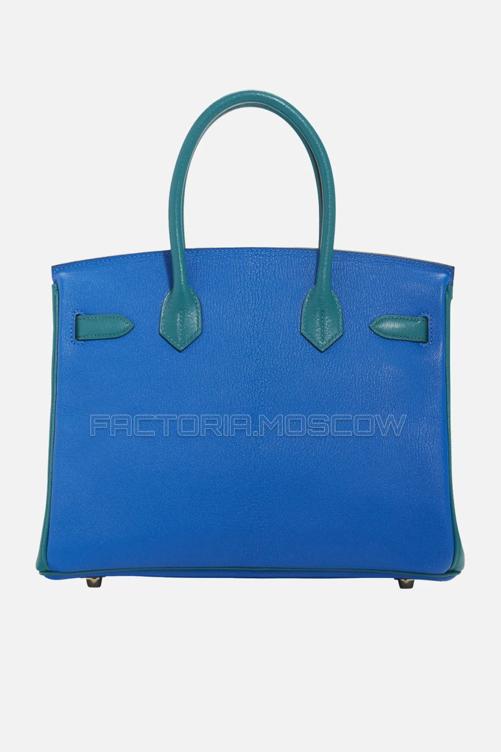 Hermes Birkin 30 Bleu Hydra/Bleu Paon Chevre With Brushed GHW