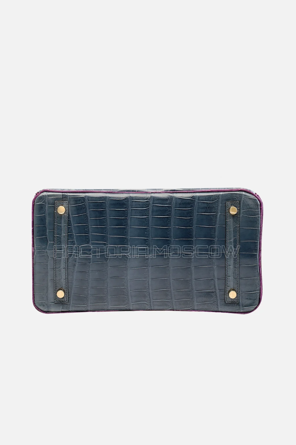Hermes Birkin 30 Shiny Bleu Tempete, Black, Ultra Violet Niloticus Crocodile GHW
