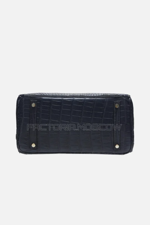 Hermes Birkin 30 Matte Graphite Niloticus Crocodile PHW