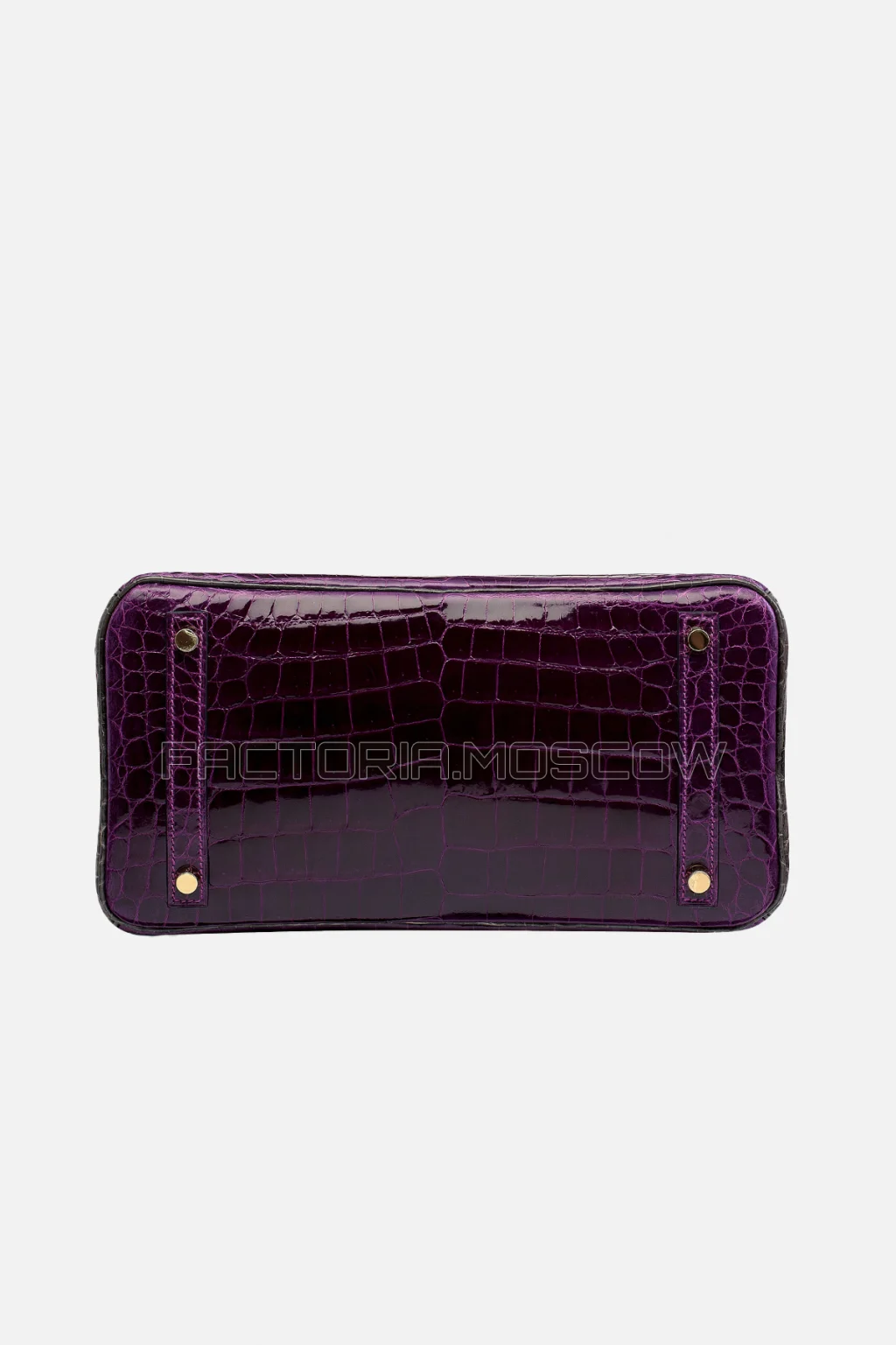 Hermes Birkin 30 Shiny Amethyste/Graphite Niloticus Crocodile With Brushed GHW