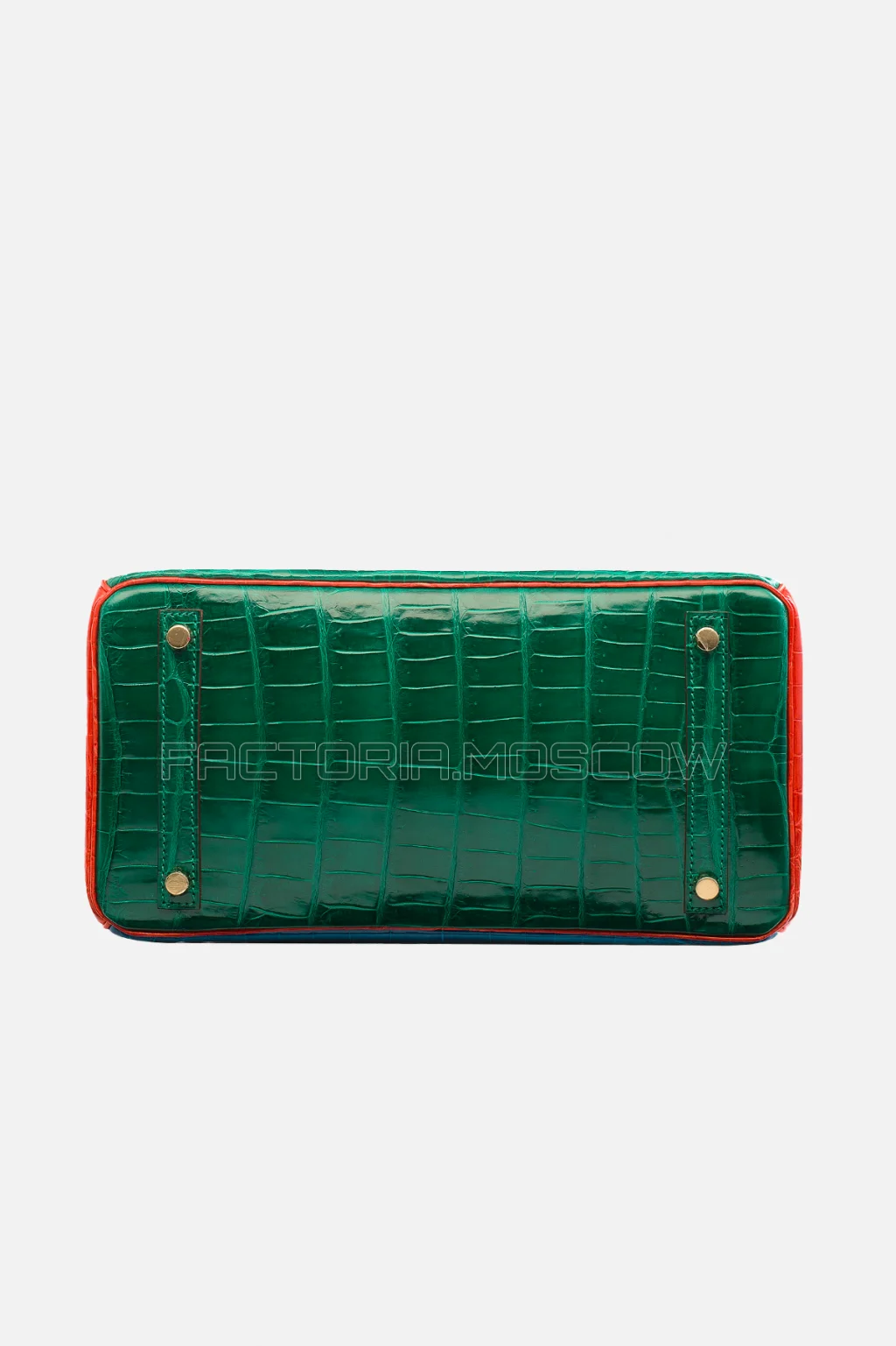 Hermes Birkin 30 Shiny Vert Emeraude, Bleu Izmir, Geranium Niloticus Crocodile GHW