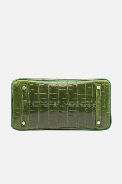 Hermes Birkin 30 Vert Veronese/Vert Emeraude Niloticus Crocodile GHW