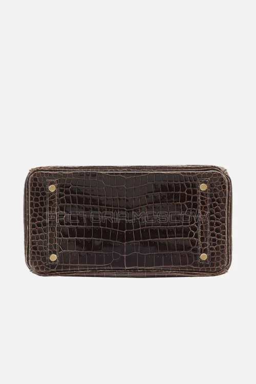 Hermes Birkin 30 Shiny Macassar Porosus Crocodile GHW