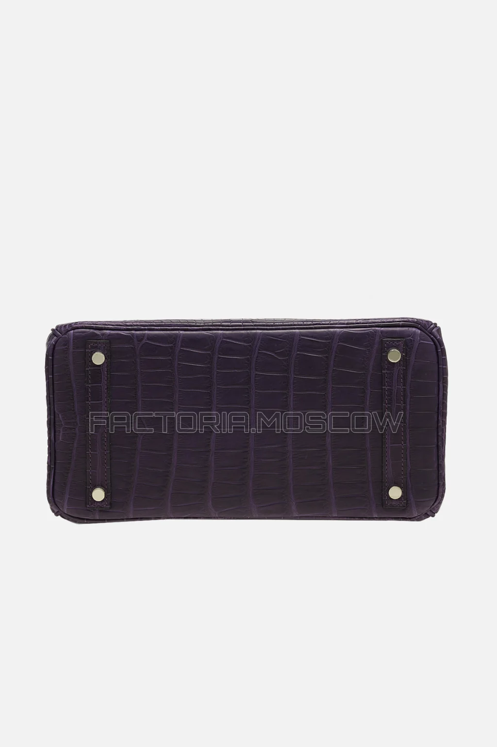 Hermes Birkin 30 Matte Amethyste Porosus Crocodile PHW