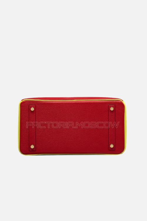 Hermes Birkin 30 Rouge Casaque, Bleu Colvert, Soufre Chevre GHW