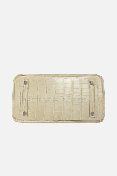 Hermes Birkin 30 Matte Beton Alligator PHW