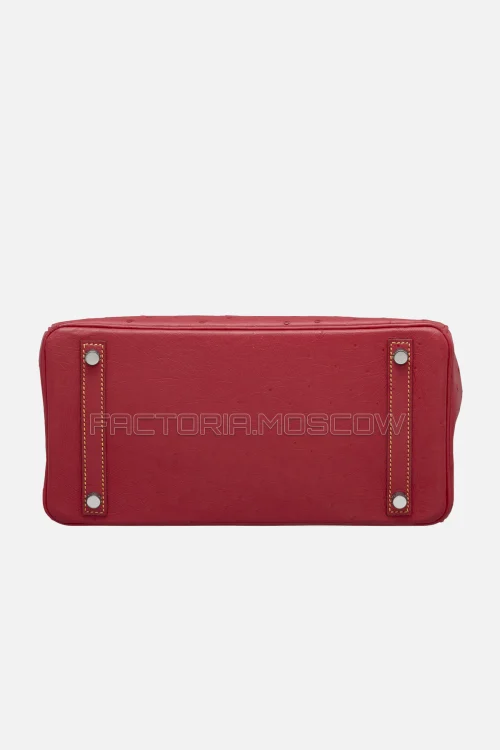 Hermes Birkin 30 Rouge Casaque Ostrich PHW