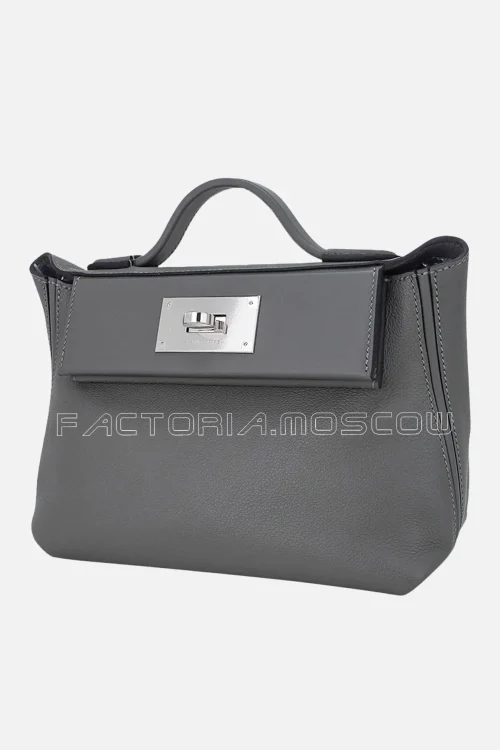 Hermes 24/24 21 mini Bag Evercolor/Swift Gris Meyer PHW