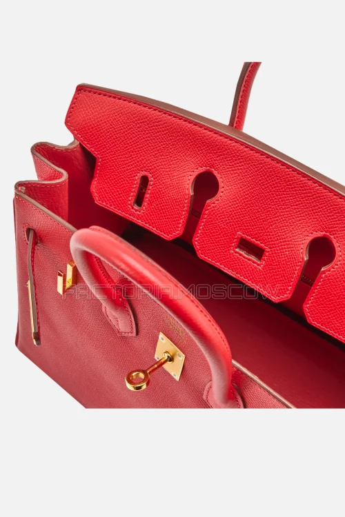 Hermès Birkin 25 Rouge Casaque Epsom GHW