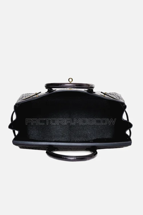 Hermes Birkin 30 Matte Black Porosus Crocodile GHW