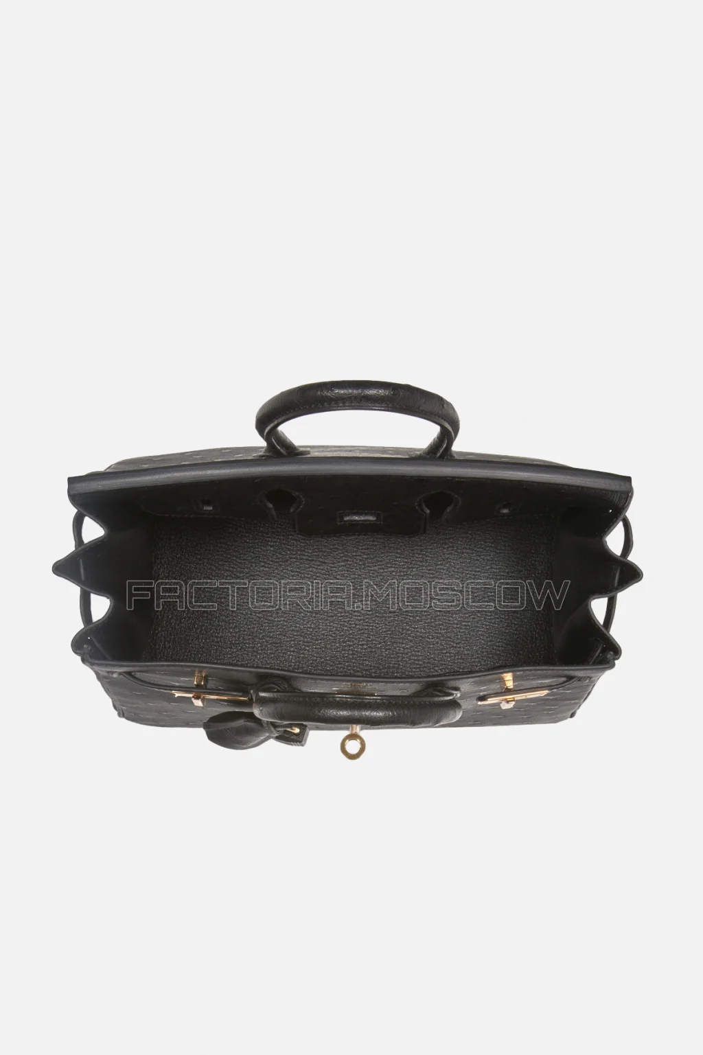 Hermes Birkin 25 Black Ostrich GHW