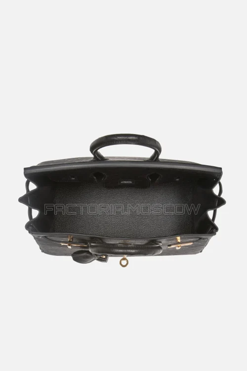 Hermes Birkin 25 Black Ostrich GHW