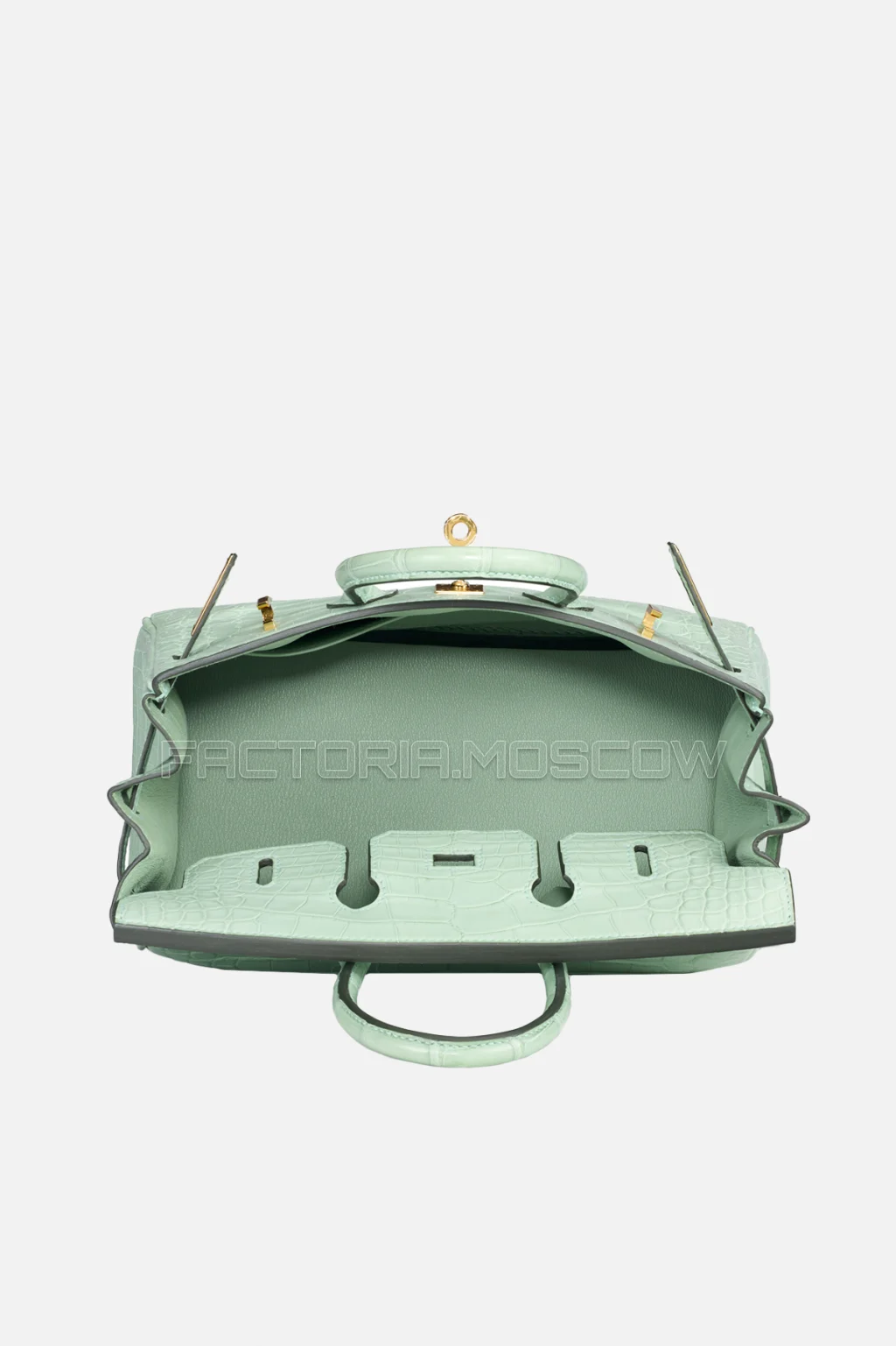 Hermes Birkin 25 Alligator Matte Vert Déau GHW