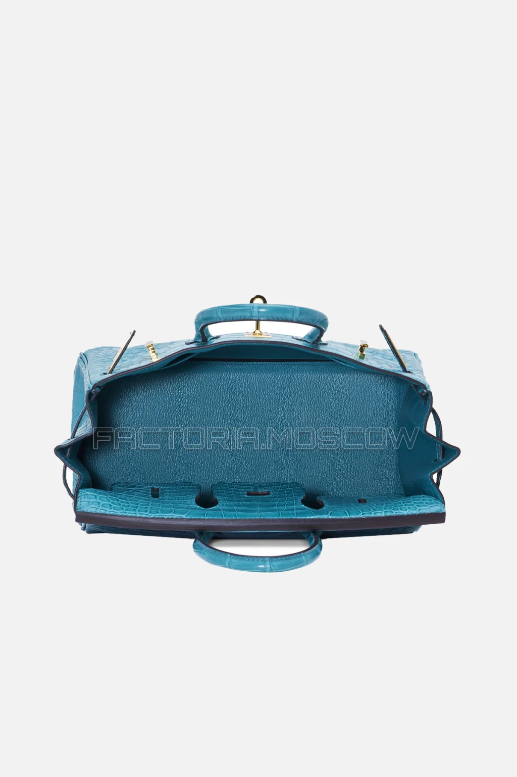 Hermes Birkin 25 Matte Bleu Paon Alligator GHW