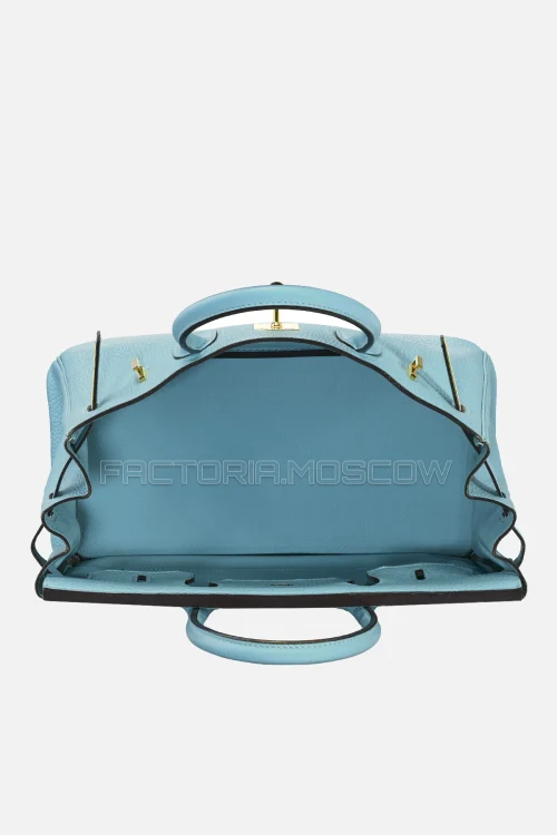 Hermes Birkin 30 Bleu Saint Cyr Togo GHW