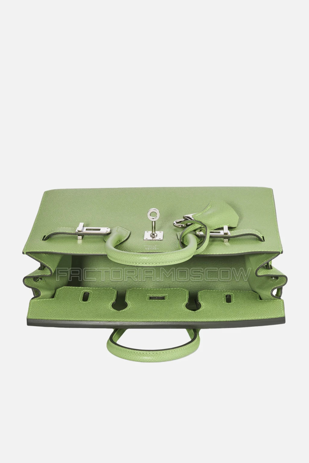Hermes Birkin Sellier 25 Vert Cricket Epsom PHW