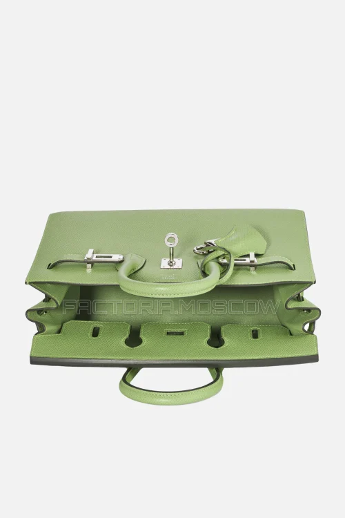 Hermes Birkin Sellier 25 Vert Cricket Epsom PHW