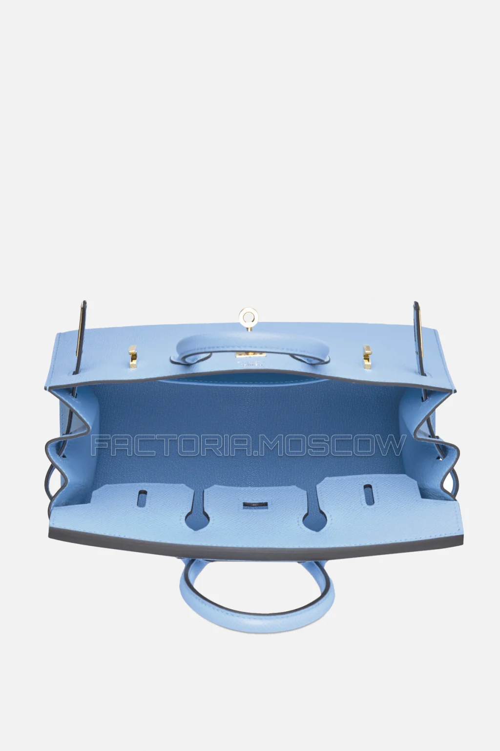 Hermes Birkin Sellier 25 Epsom Celeste GHW