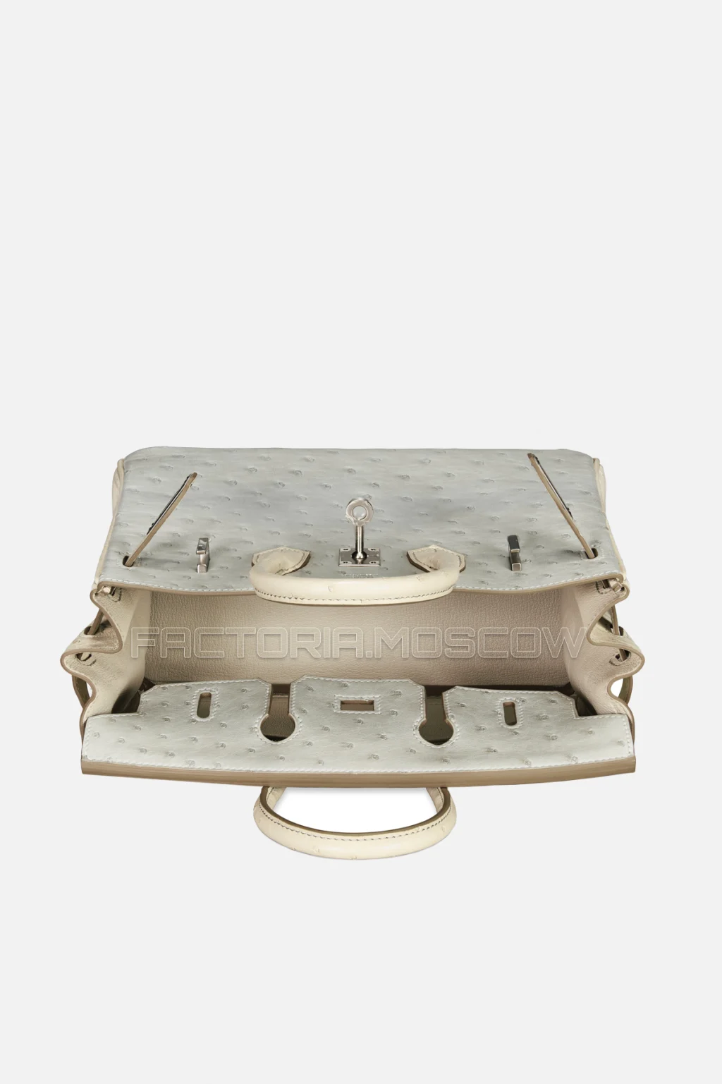 Hermes Birkin 25 Gris Perle/Beton Ostrich PHW