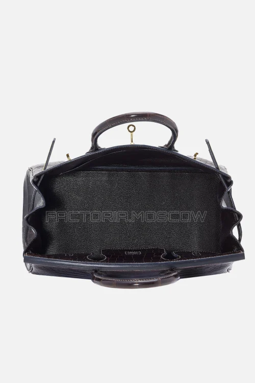 Hermes Birkin 30 Matte Ébene Porosus Crocodile GHW