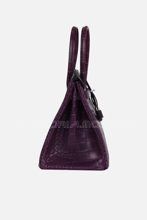 Hermes Birkin 30 Matte Amethyste Alligator PHW