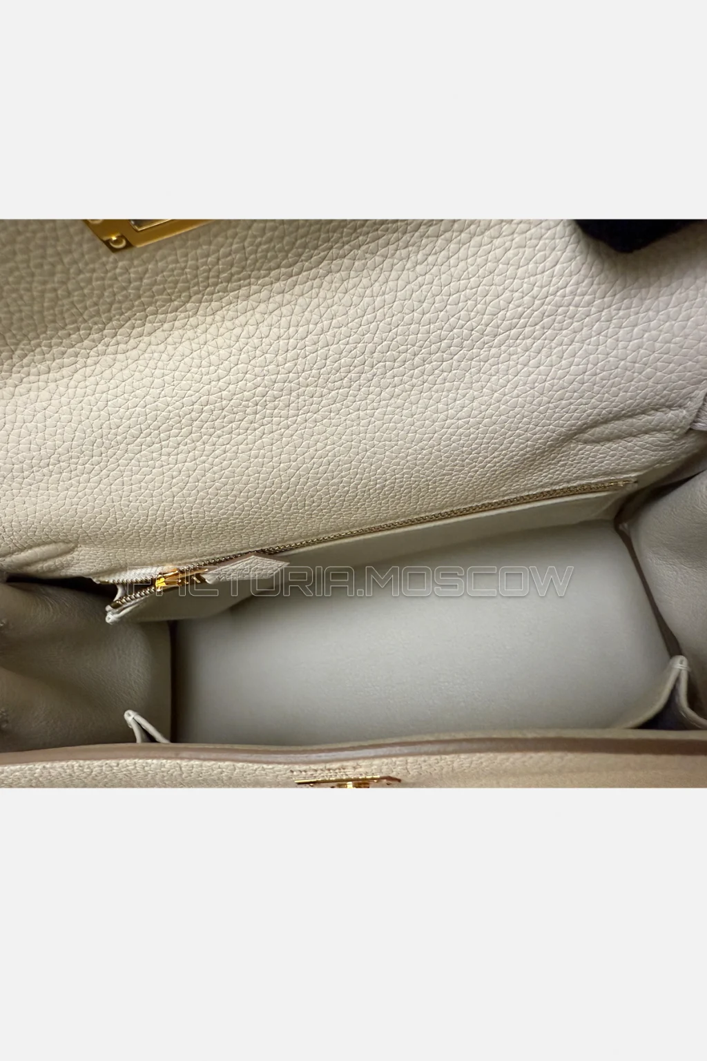 Hermes Kelly Retourne 25 Togo Colour Craie GHW