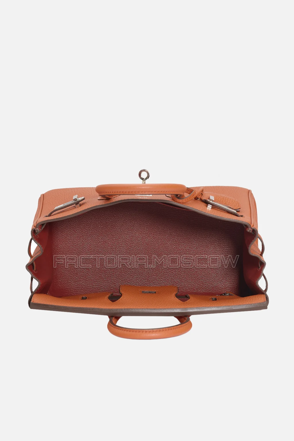 Hermes Birkin 25 Cuivre/Feu Togo PHW