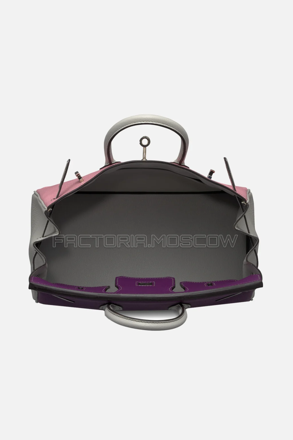 Hermes Birkin 25 Chevre Anemone, Rose Confetti, Gris Perle PHW