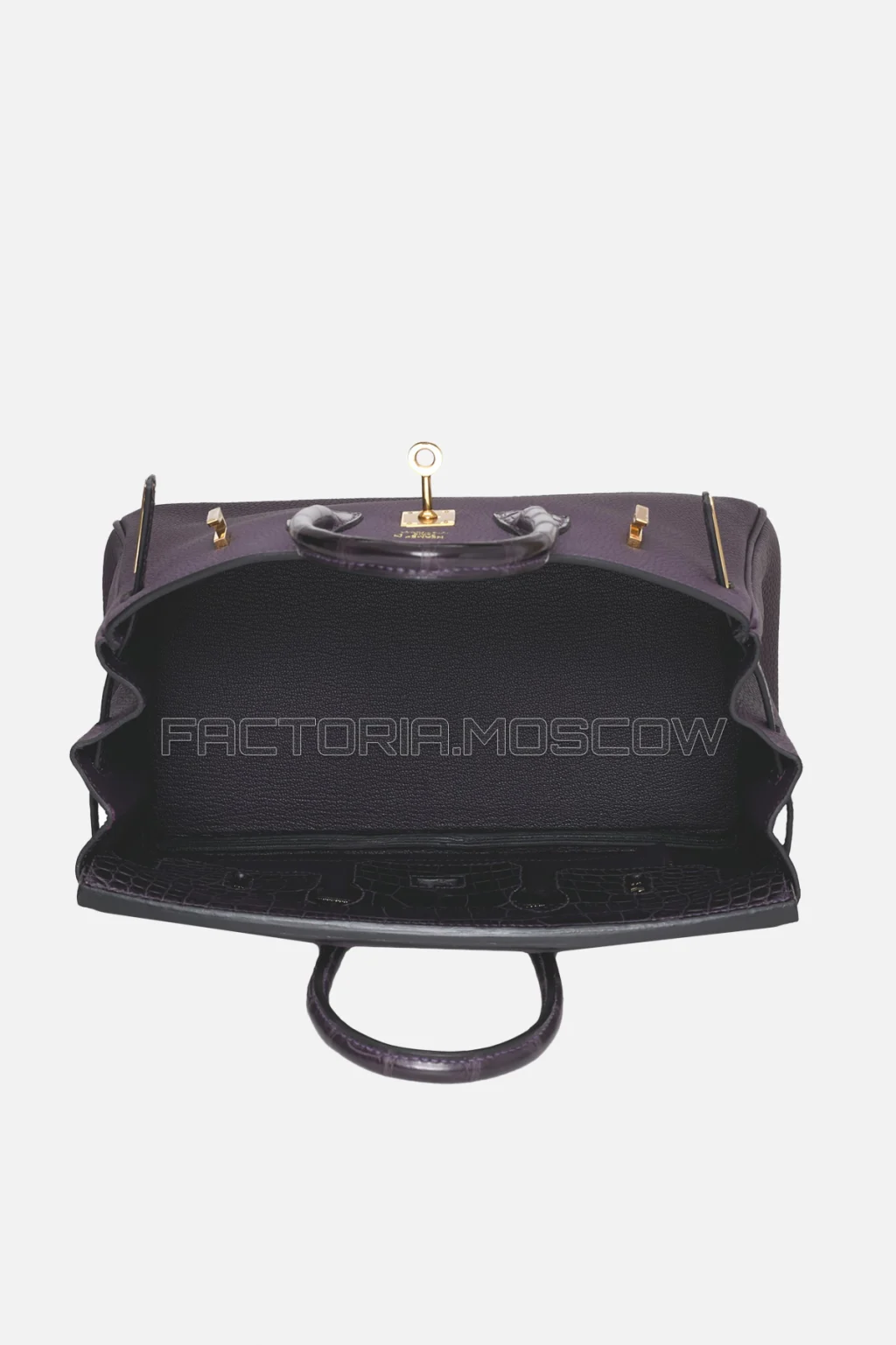 Hermes Birkin Touch 25 Matte Prunoir Alligator/Raisin Togo RGHW
