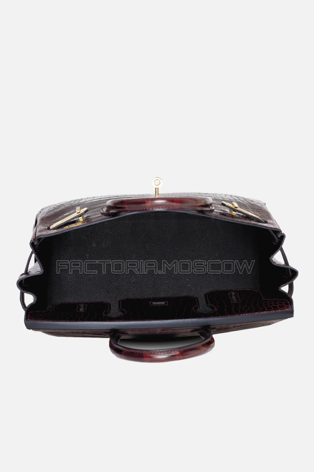 Hermes Birkin 30 Shiny Bourgogne Porosus Crocodile GHW