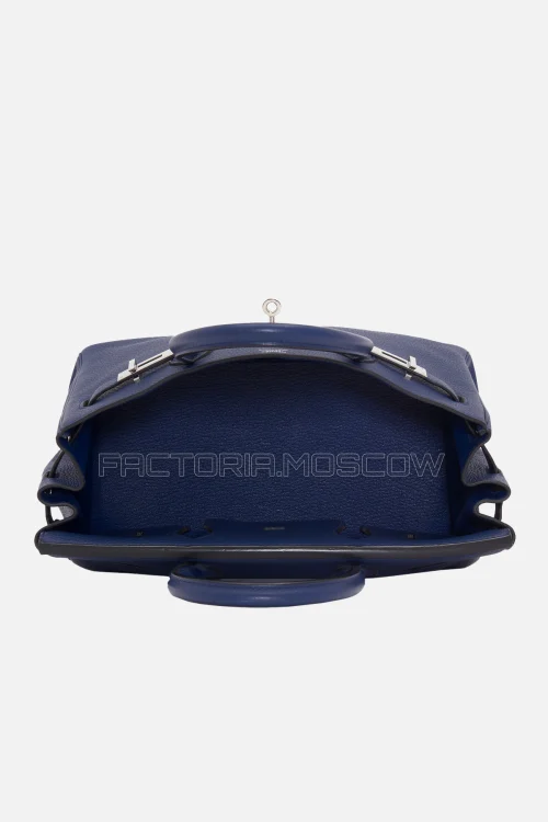 Hermes Birkin 30 Bleu Saphir Clemence PHW