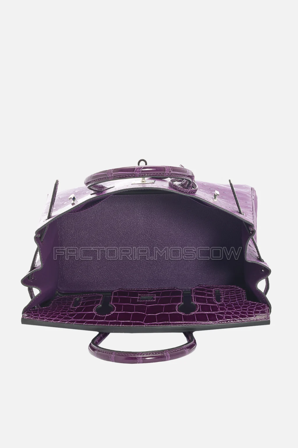 Hermes Birkin 30 Shiny Cassis Alligator/Violin Ostrich Touch PHW