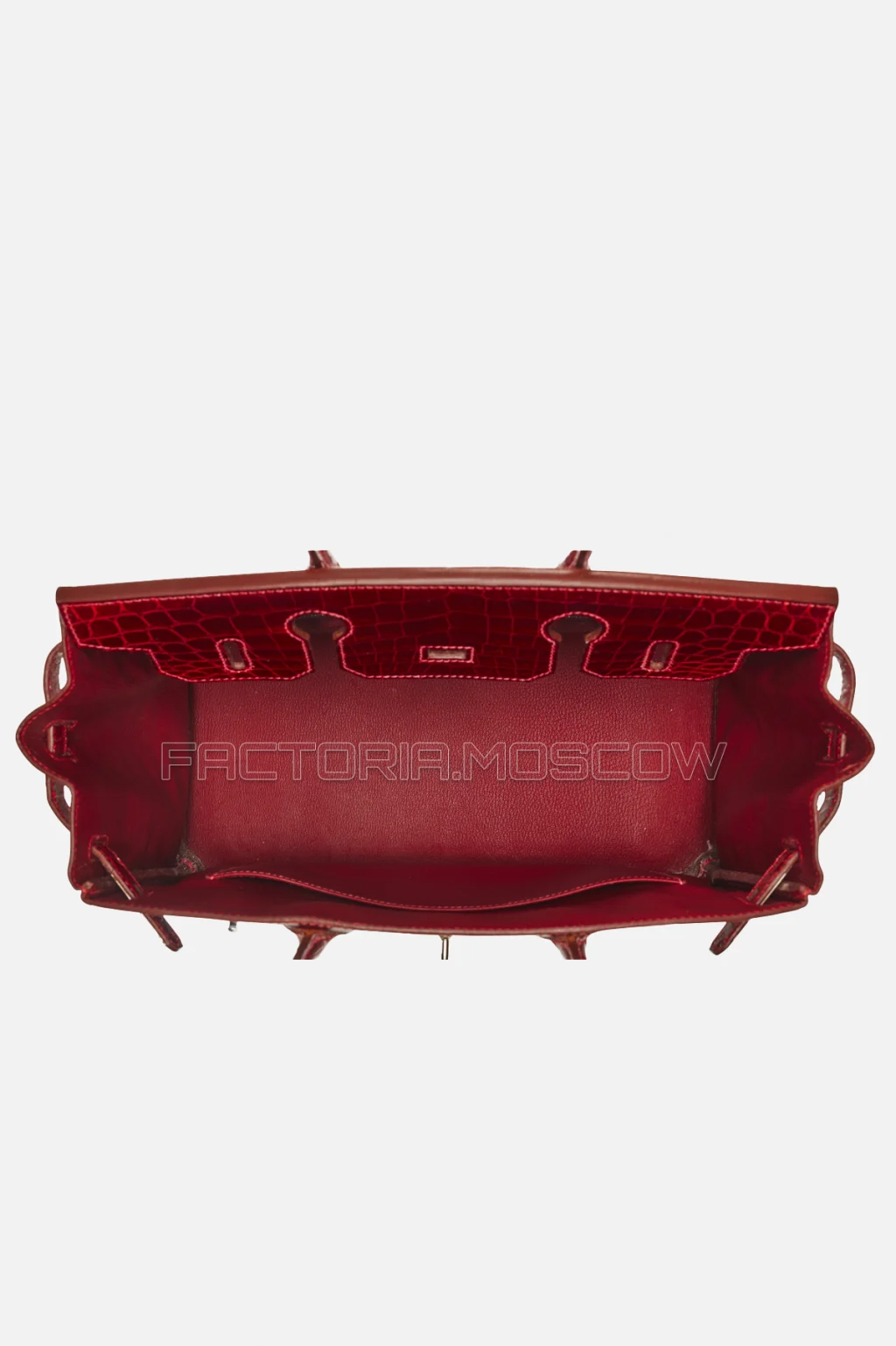 Hermes Birkin 30 Shiny Rouge Vif Niloticus Crocodile PHW